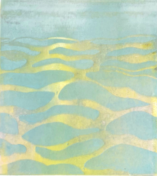 Birkenthal-Sonnenspiel;Holzdruck auf Leinwand.jpg